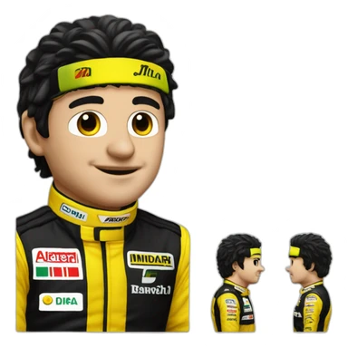 1991 minardi F1 driver sticker