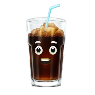 Crispy coke in a pretty glass sticker