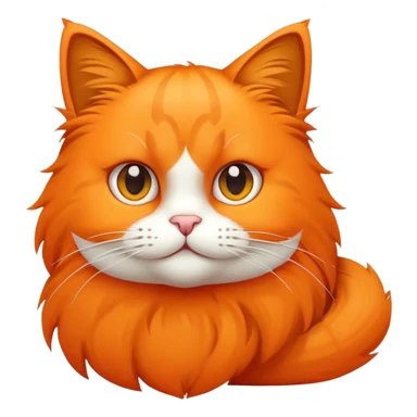 gato naranja más naranja  sticker