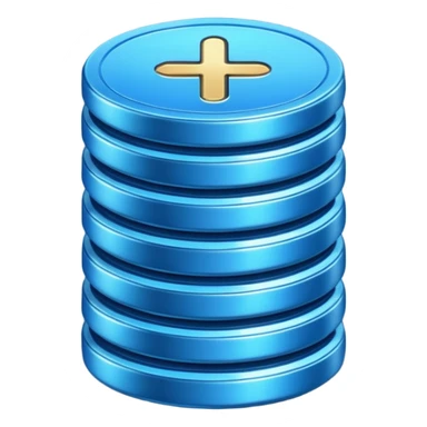 blue coins credit pack sticker