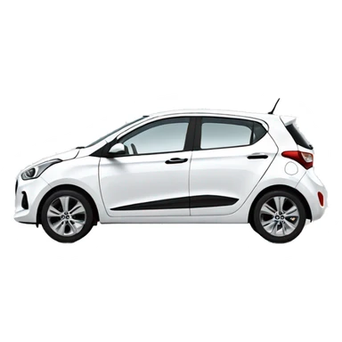White Hyundai i10 sticker