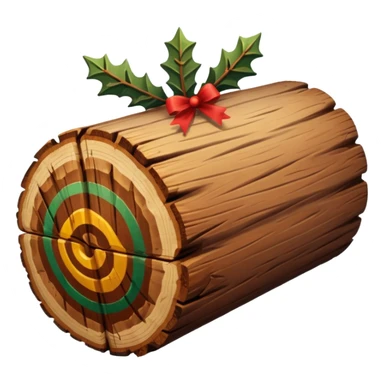 Xmas log sticker