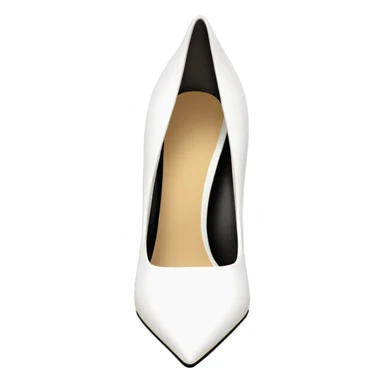 Ysl white high heel sticker