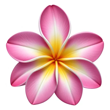 Pink white Frangipani sticker