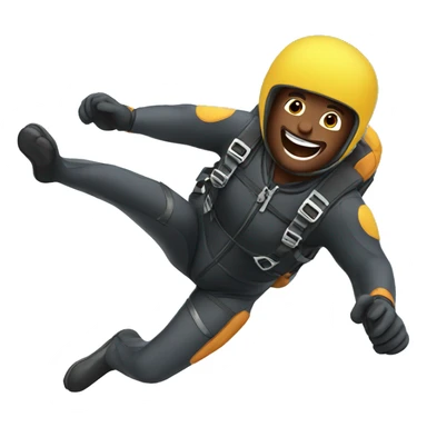 A man skydiving sticker