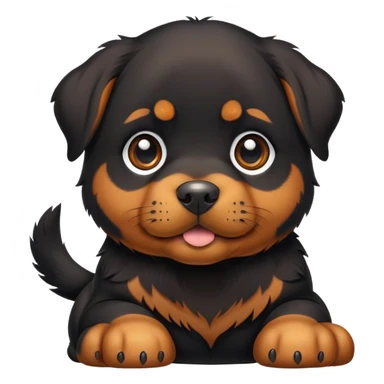 Cute Rottweiler puppy  sticker