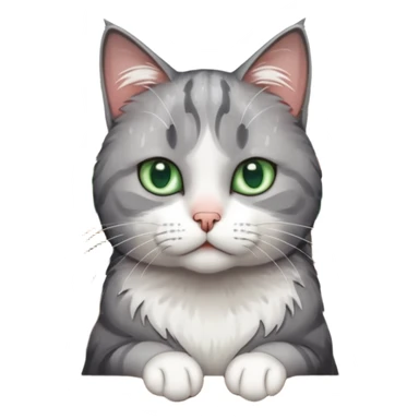 sad cat waiting for owner outside on balcony during rain sticker