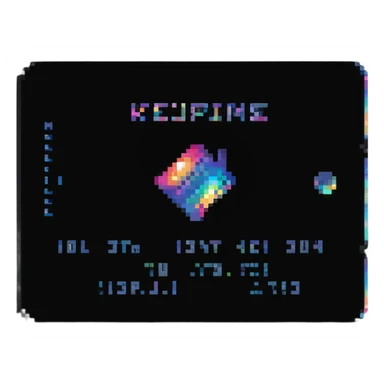 Elite keycard with holographic effect and special member text sticker