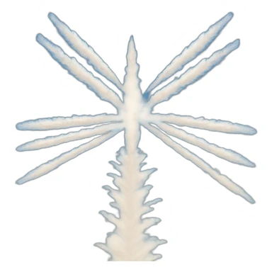 Contrails in a clear blue sky sticker