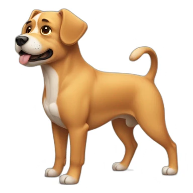 Dog musculation sticker