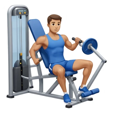 man with blue shorts exercising using side-deltoid-machine sticker