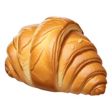 There's a croissant on a purple napkin. sticker