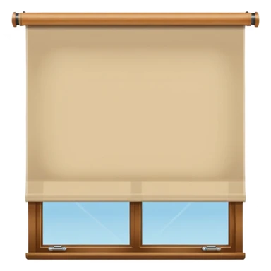 smooth tan roller blinds sticker