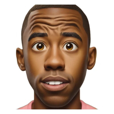 Tyler The creator shoked face sticker