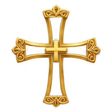 A Golden Cross sticker