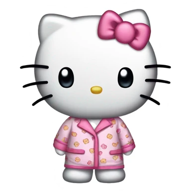 Hello Kitty en pyjama hello kitty  sticker