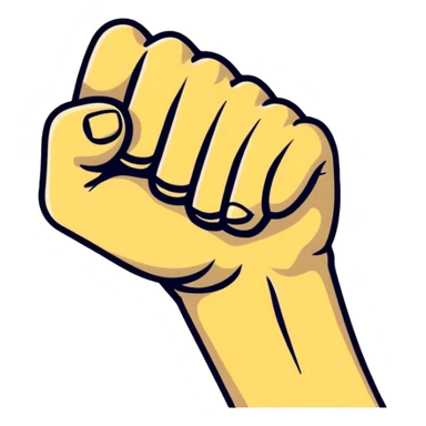angry fist sticker