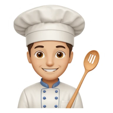 funny character with cook hat  sticker