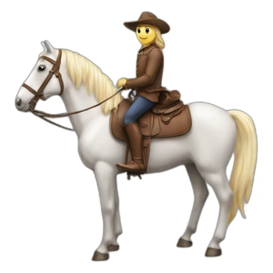 Caca sur un cheval sticker
