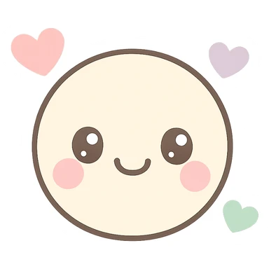 happy face with hearts, joyful expression sticker