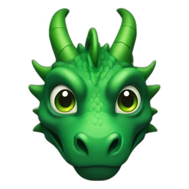 Dragon noire au yeux vert sticker