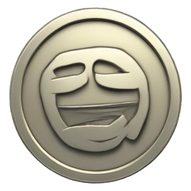 Toncoin coin 3d blue sticker