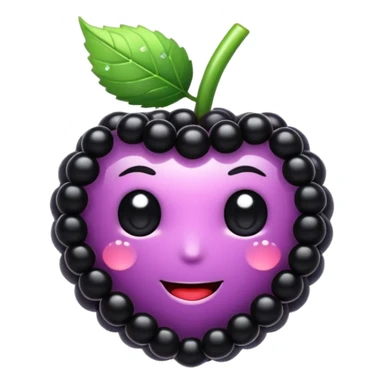 black berry with sparkles  sticker