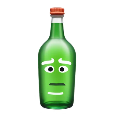 Soju bottle sticker