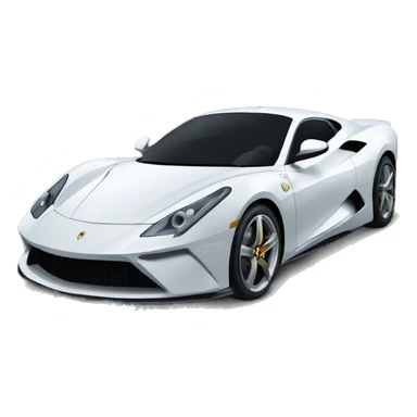 Cartoon cool supercar sticker