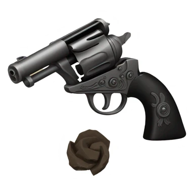 black powder revolver sticker