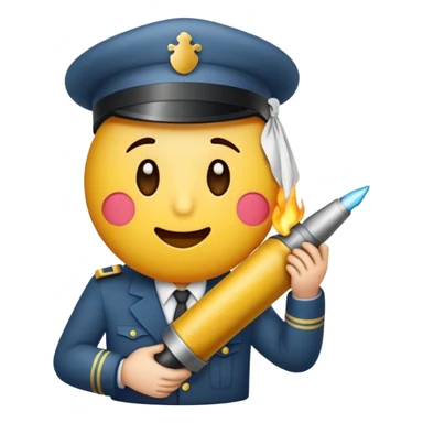 Trauriger Emoji hat eine Kanone in der hand zielt auf sein eigenen Kopf und lacht  sticker