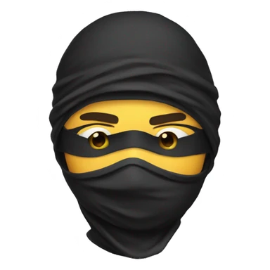 masked ninja  sticker