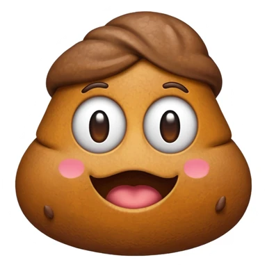 Poop emoji with 👓  sticker