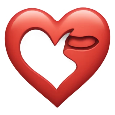 Heart with a D inside sticker