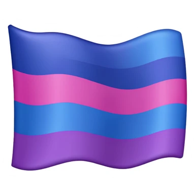 Bisexual flag pink purple then blue sticker