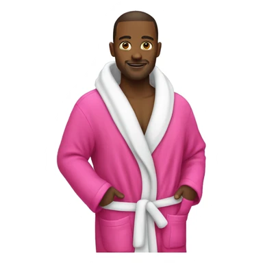 hot pink bathrobe sticker