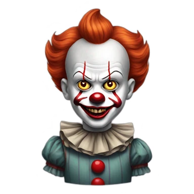 pennywise the 90's clown sticker