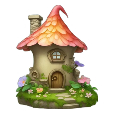 fairy house sticker