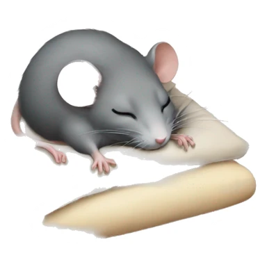 Rat sleeping  sticker