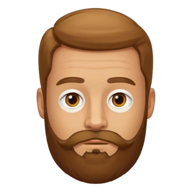 man with goatie beard sticker