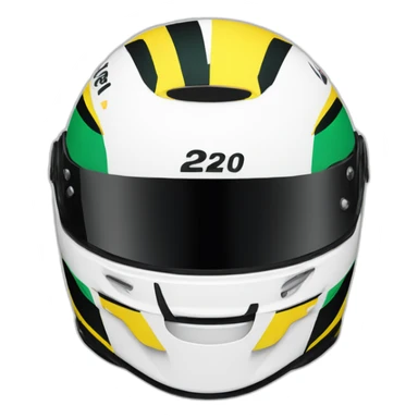 Ayrton Sennas helmet sticker