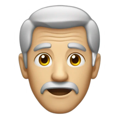 old man, evil eyes, gray hair sticker
