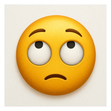 emoji with rolling eyes sticker