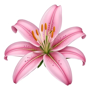 lily flower pink sticker