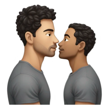 Sexy-fit-Latino-male-and-caucasian-male-interracial-kissing sticker