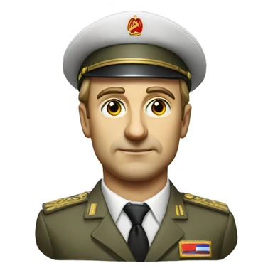 soviet engineer diplomat full scale photoealistic serious sticker