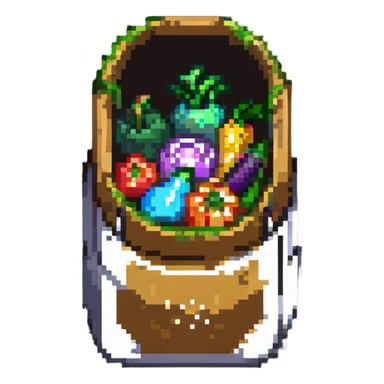 a bag of vegetables sticker
