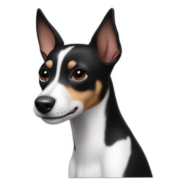 rat-terrier-dog-black-and-white sticker