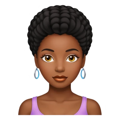 woman of God (black girl, super feminine and pretty, modern) sticker