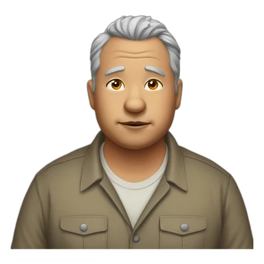 Jackal as chubby mature male sticker